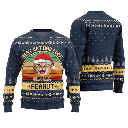 Funny Custom Cat Ugly Christmas Sweater