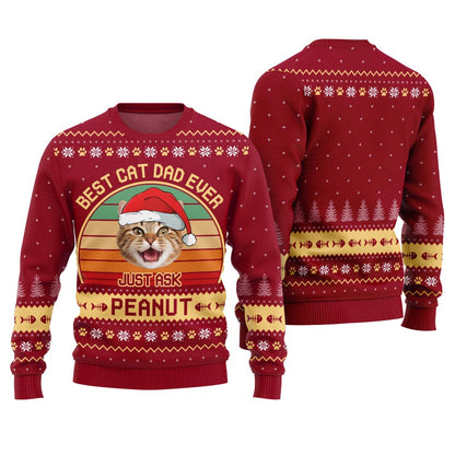 Funny Custom Cat Ugly Christmas Sweater