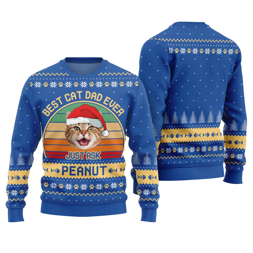 Funny Custom Cat Ugly Christmas Sweater