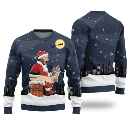 Funny Custom Face Santa Ugly Christmas Sweater