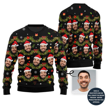 Funny Custom Face Ugly Xmas Sweater