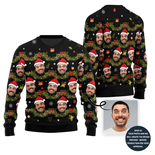 Funny Custom Face Ugly Xmas Sweater