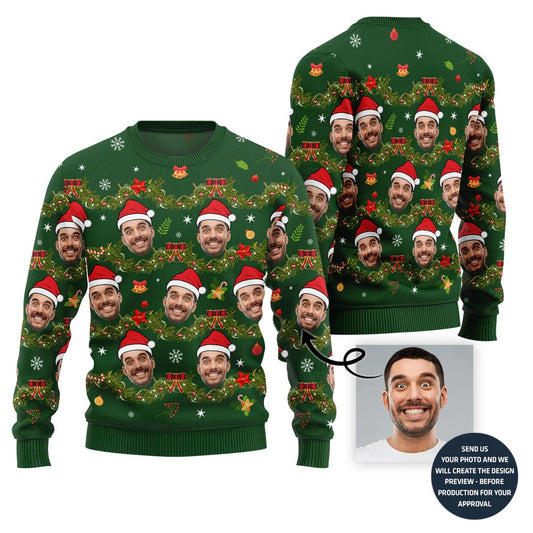 Funny Custom Face Ugly Xmas Sweater
