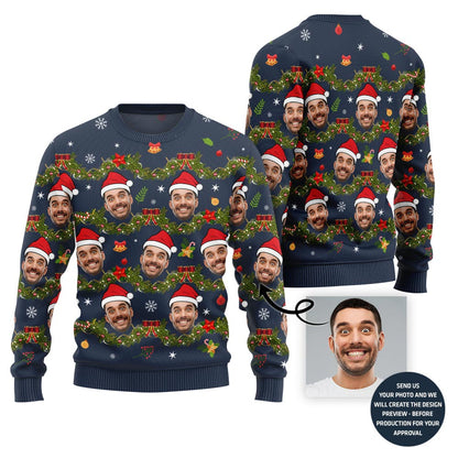 Funny Custom Face Ugly Xmas Sweater