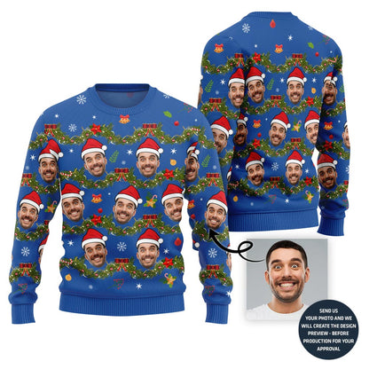 Funny Custom Face Ugly Xmas Sweater