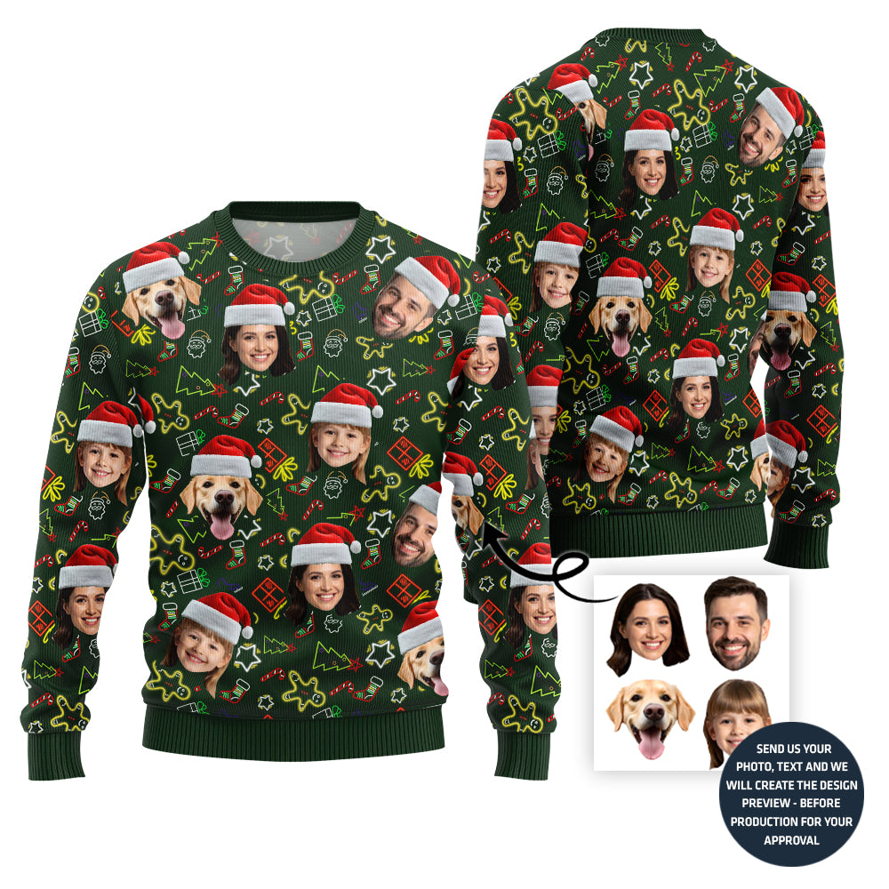 Funny Custom Family Ugly Christmas Sweater