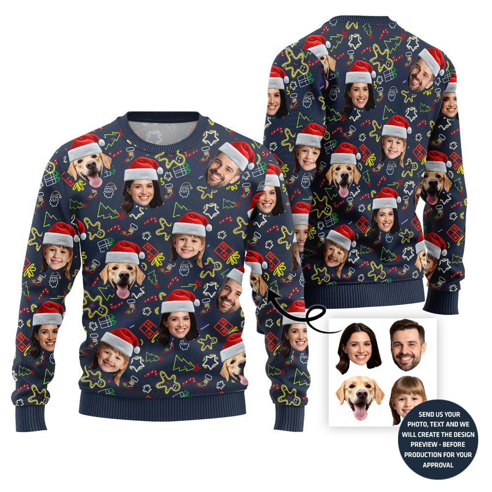 Funny Custom Family Ugly Christmas Sweater