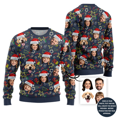 Funny Custom Family Ugly Christmas Sweater