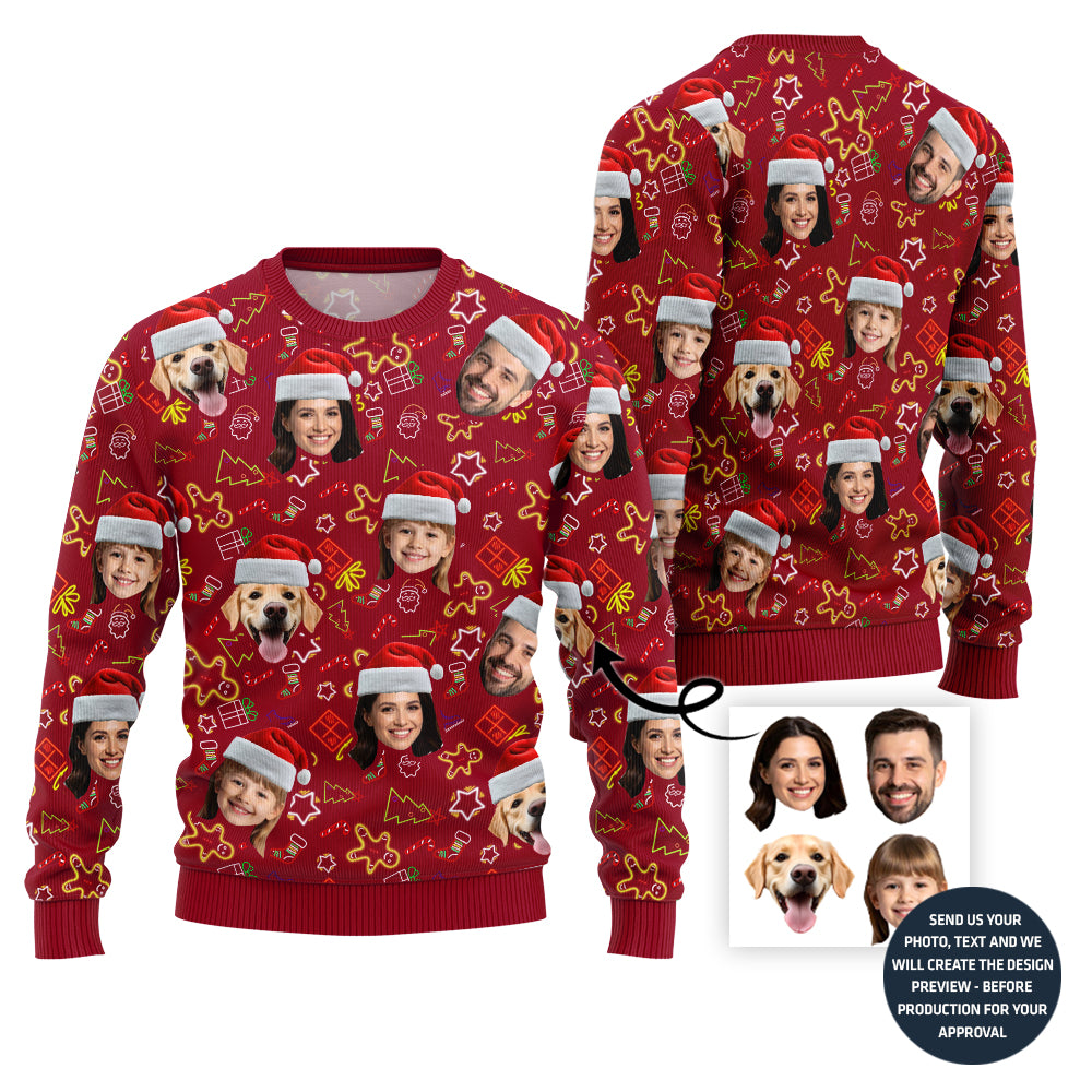 Funny Custom Family Ugly Christmas Sweater