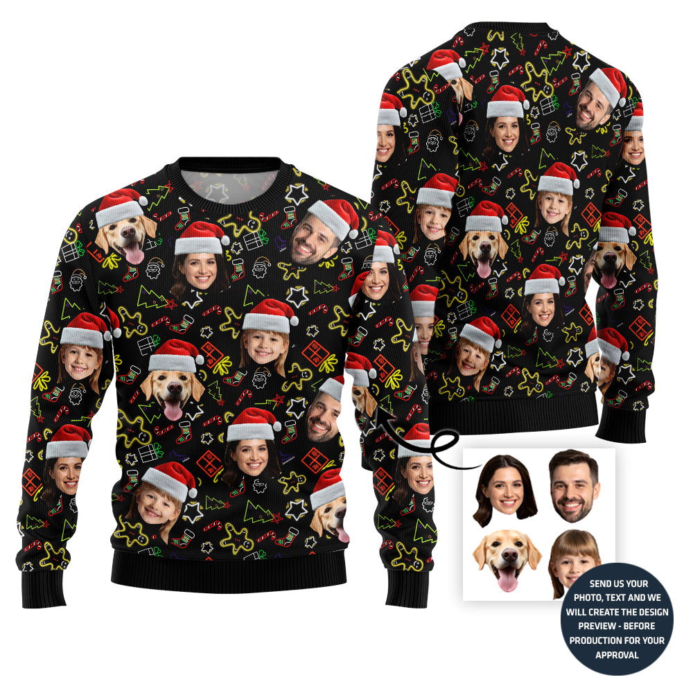 Funny Custom Family Ugly Christmas Sweater