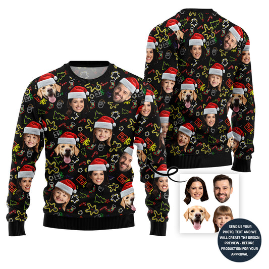 Funny Custom Family Ugly Christmas Sweater