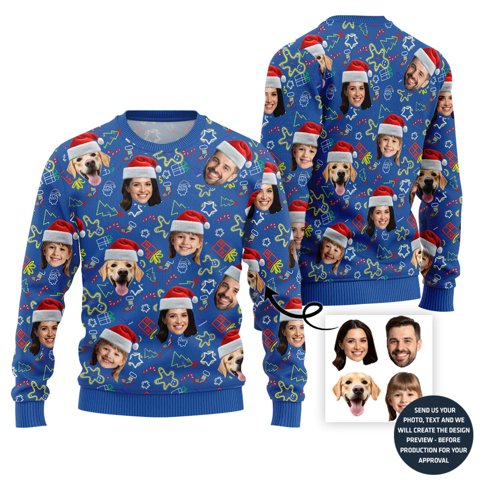 Funny Custom Family Ugly Christmas Sweater