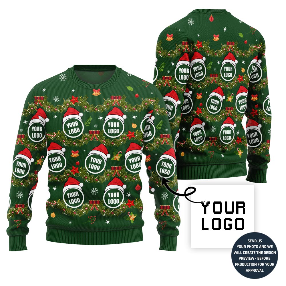 Funny Custom Logo Ugly Xmas Sweater