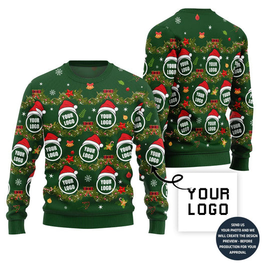 Funny Custom Logo Ugly Xmas Sweater