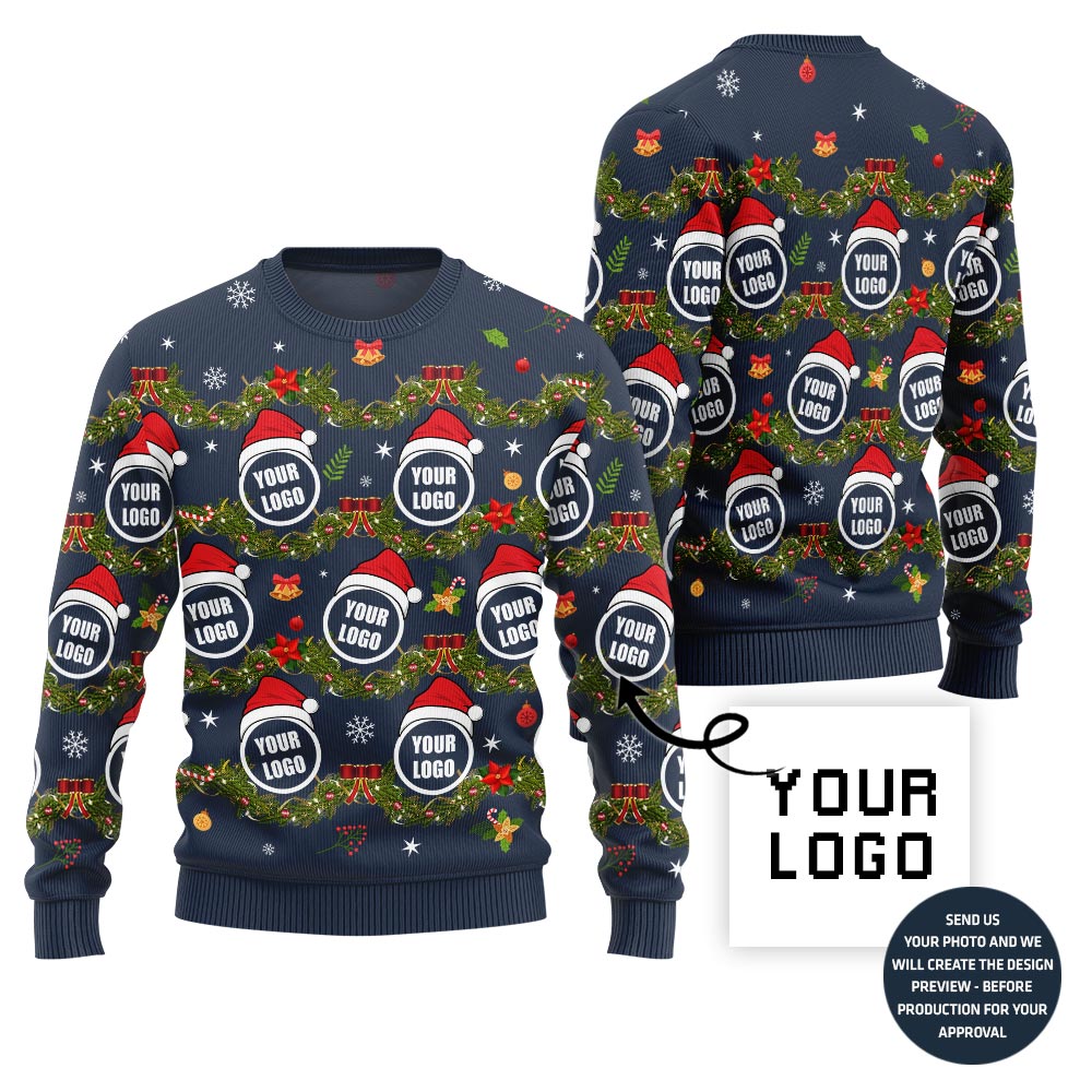 Funny Custom Logo Ugly Xmas Sweater