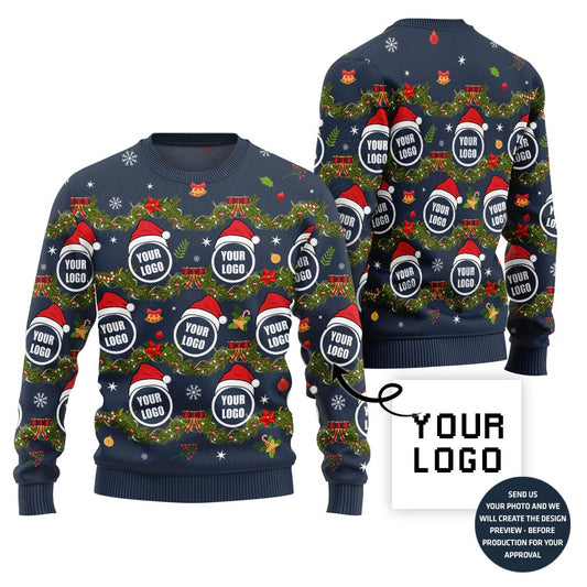 Funny Custom Logo Ugly Xmas Sweater