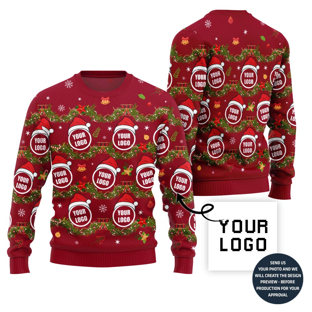 Funny Custom Logo Ugly Xmas Sweater
