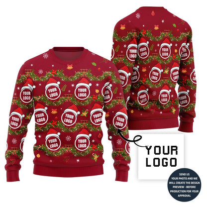 Funny Custom Logo Ugly Xmas Sweater