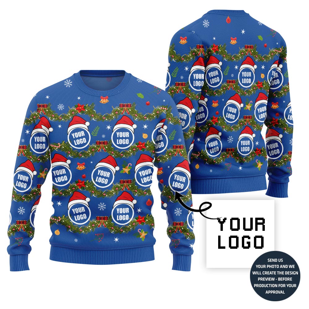 Funny Custom Logo Ugly Xmas Sweater