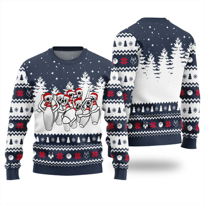Hilarious Bowling Ugly Christmas Sweater
