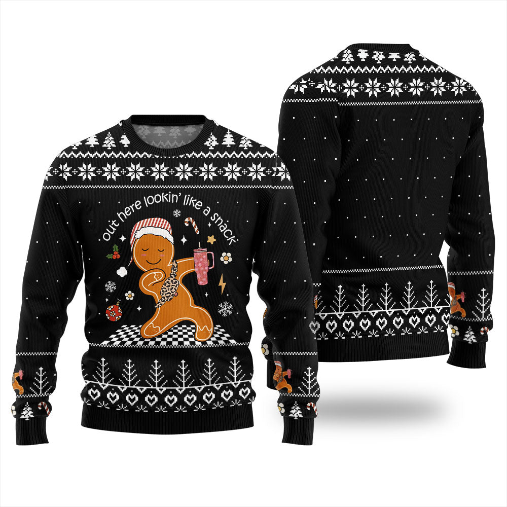 Funny Dancing Gingerbread Christmas Sweater