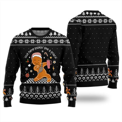 Funny Dancing Gingerbread Christmas Sweater