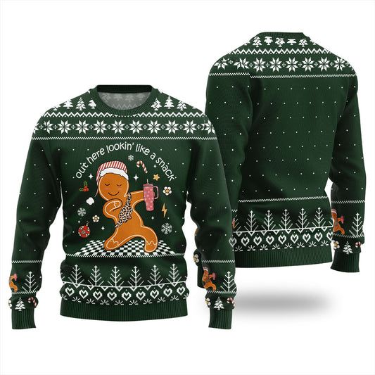 Funny Dancing Gingerbread Christmas Sweater