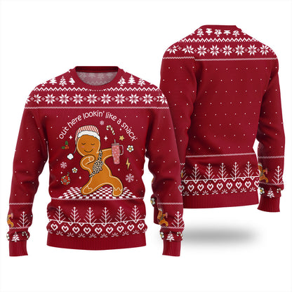 Funny Dancing Gingerbread Christmas Sweater