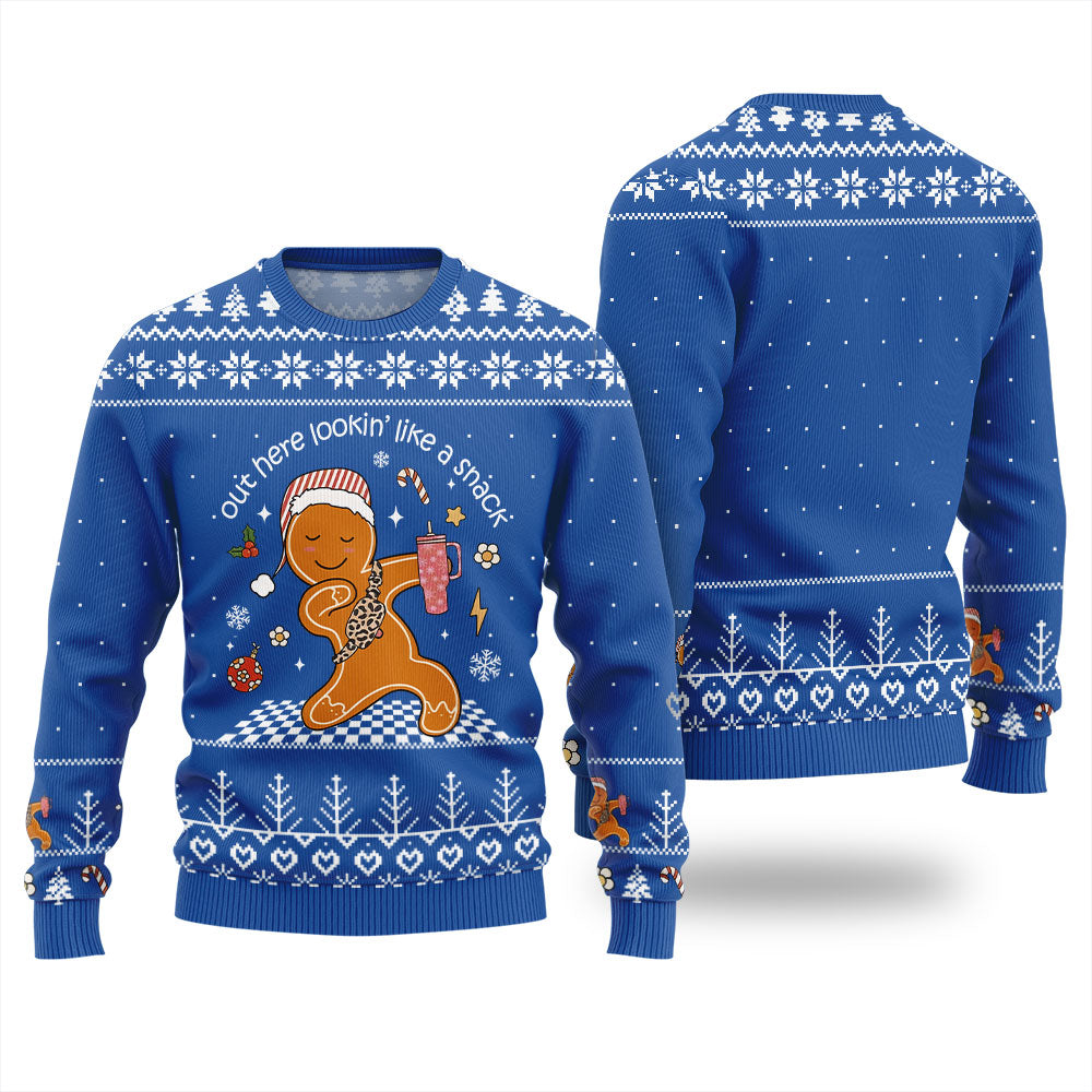 Funny Dancing Gingerbread Christmas Sweater