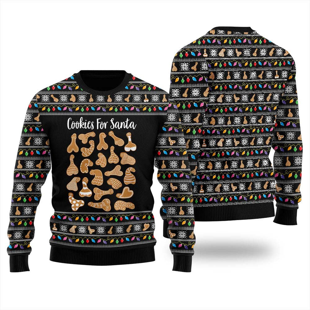 Funny Dick Cookies Christmas Sweater For Women