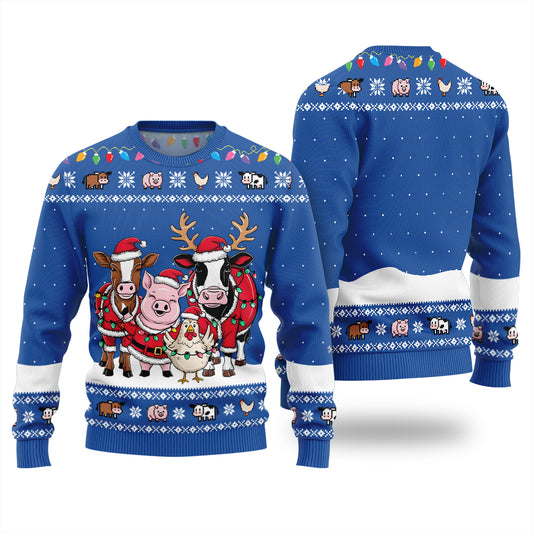Funny Farm Animal Holiday Ugly Sweater