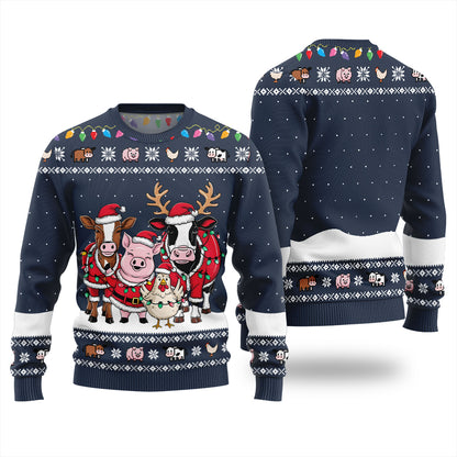 Funny Farm Animal Holiday Ugly Sweater