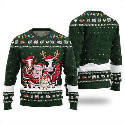 Funny Farm Animal Holiday Ugly Sweater