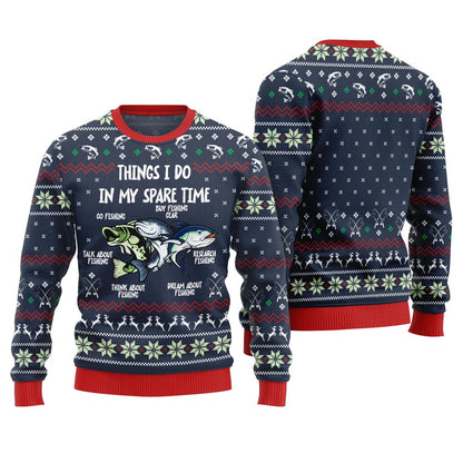 Funny Fishing Ugly Christmas Sweater