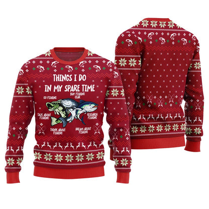 Funny Fishing Ugly Christmas Sweater