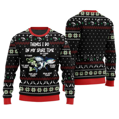 Funny Fishing Ugly Christmas Sweater