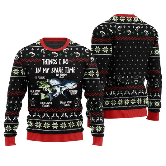 Funny Fishing Ugly Christmas Sweater