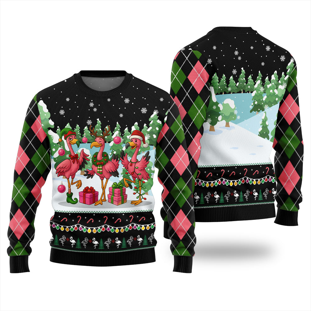 Funny Flamingo Ugly Sweater