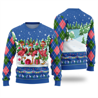 Funny Flamingo Ugly Sweater