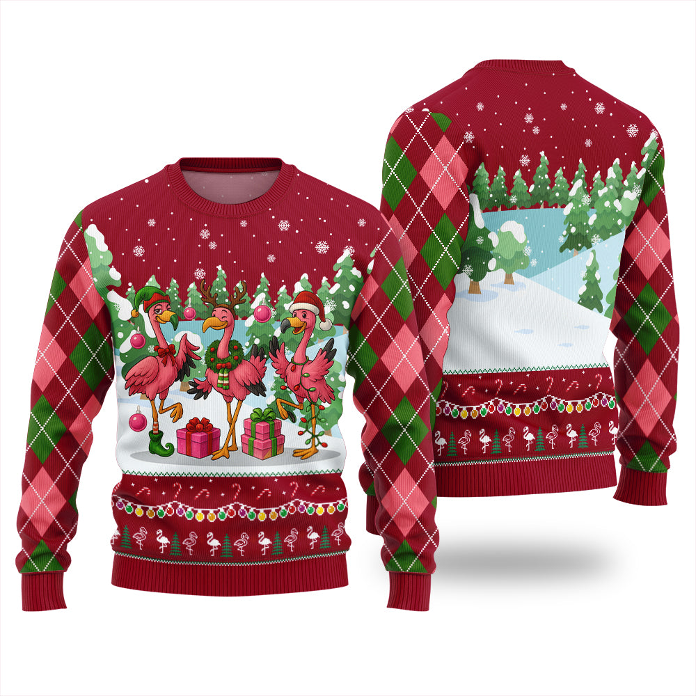 Funny Flamingo Ugly Sweater