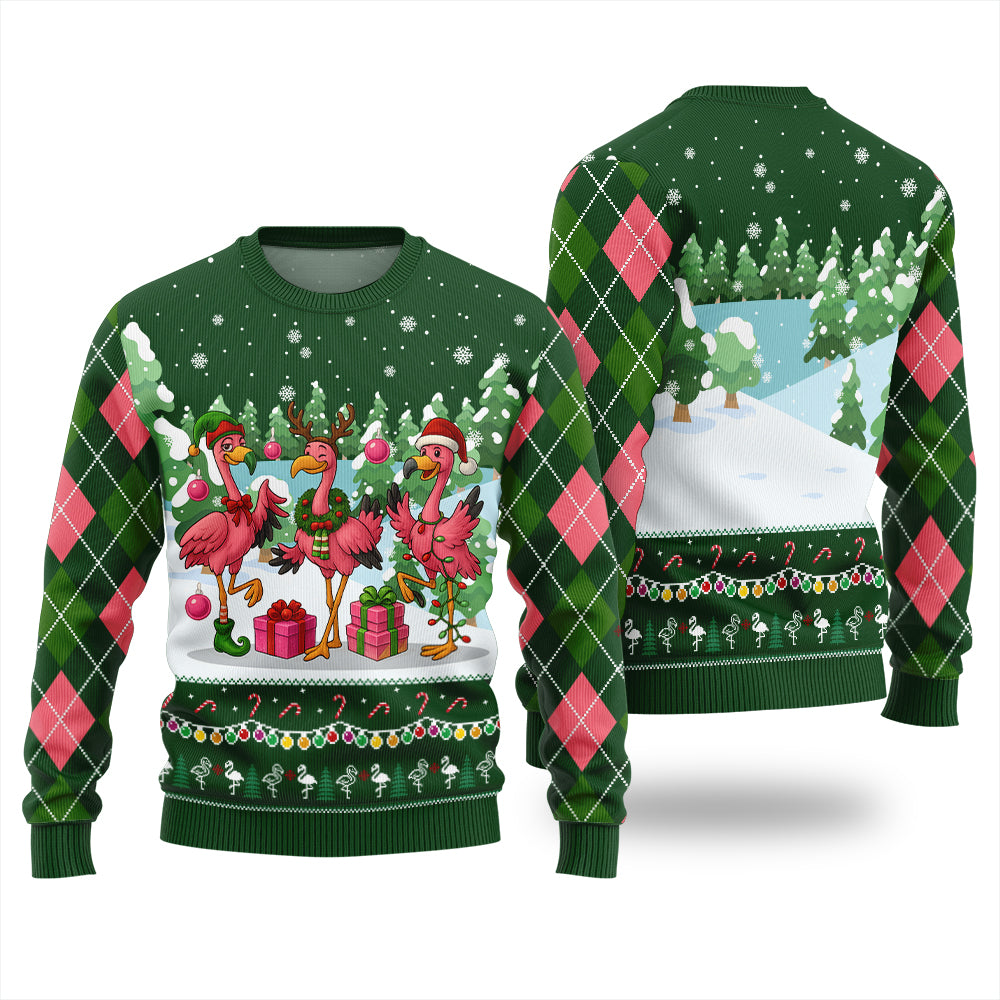 Funny Flamingo Ugly Sweater