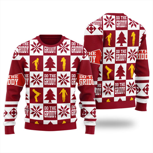 Funny Football Do The Griddy Dance Women's Ugly Christmas Sweater