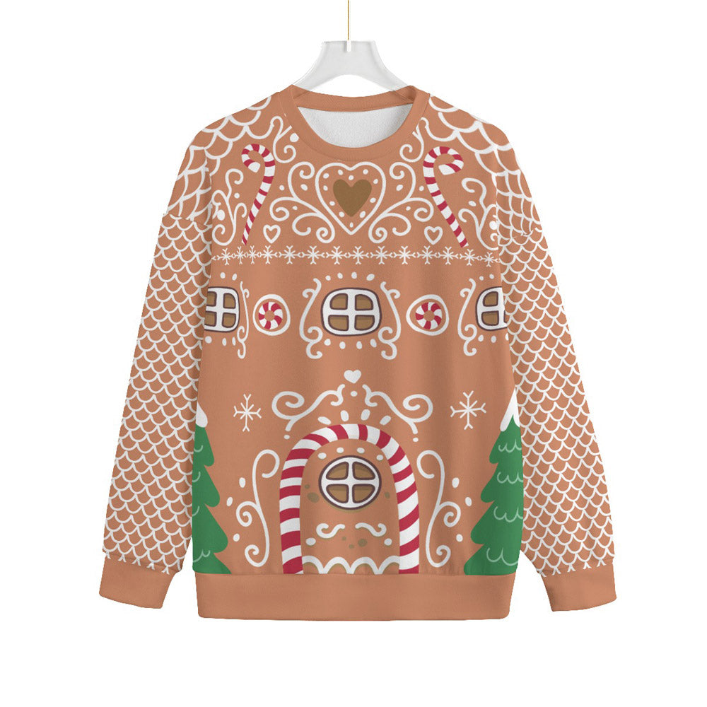 Funny Gingerbread House Plus Size Christmas Sweater