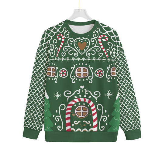 Funny Gingerbread House Plus Size Christmas Sweater