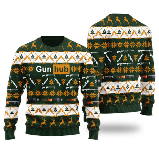 Funny Gun Christmas Sweater Adults