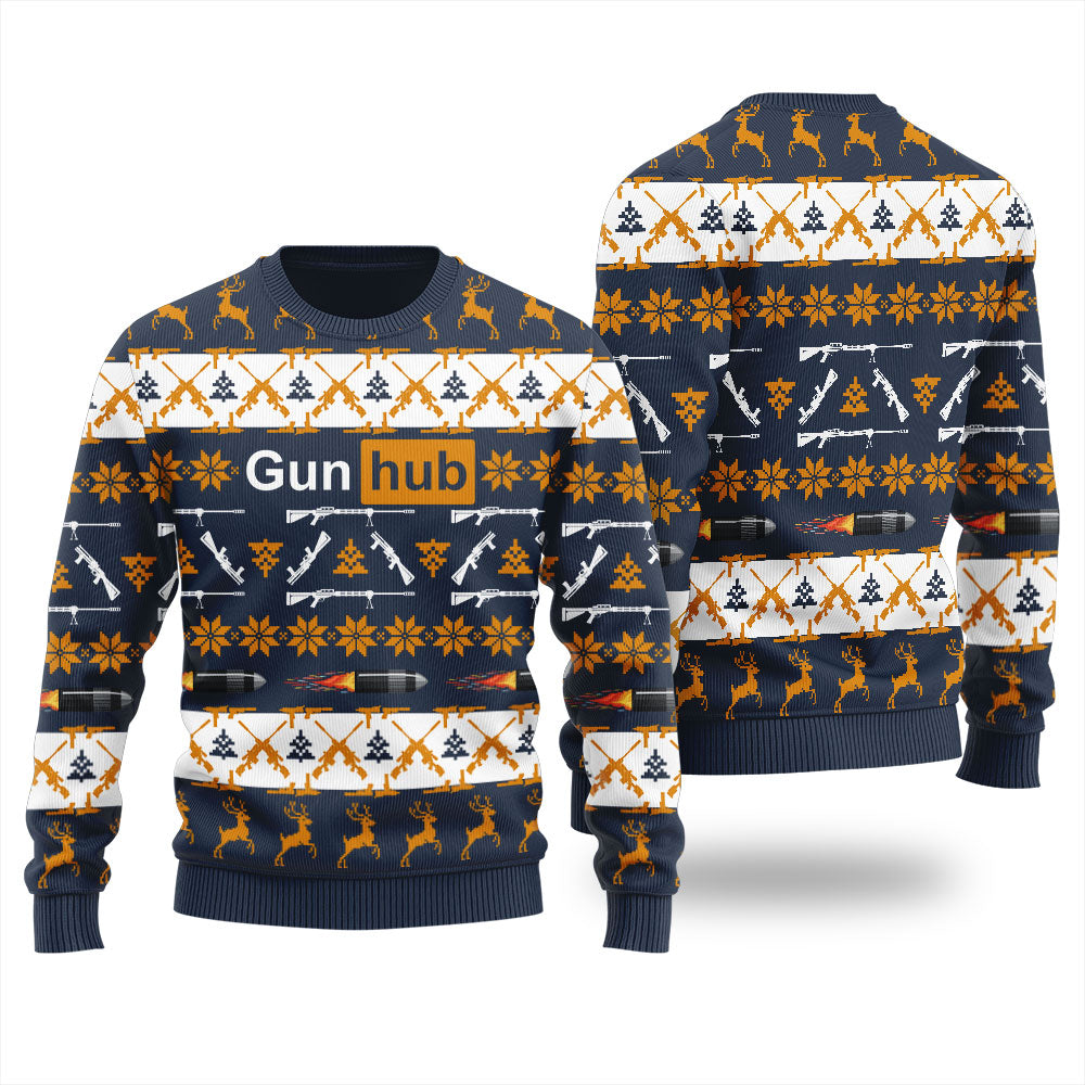 Gun Ugly Christmas Sweater For Women