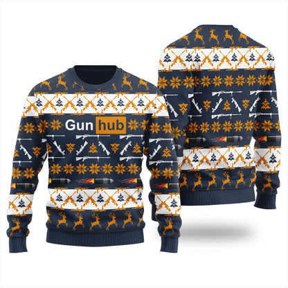 Funny Gun Christmas Sweater Adults