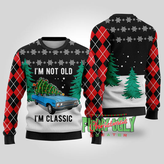 Funny I Am Classic Ugly Christmas Sweater Black