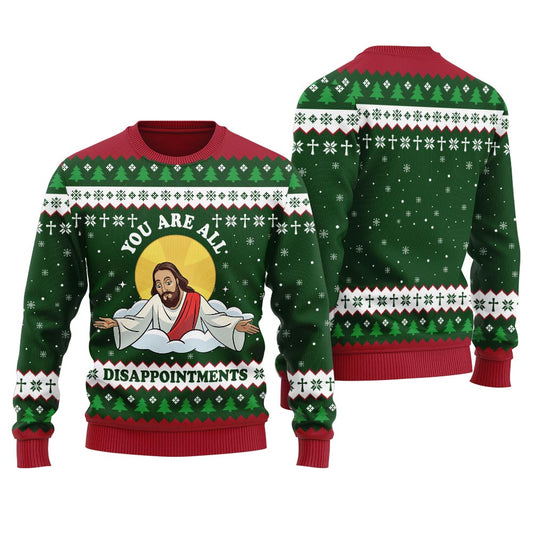 Funny Jesus Joke Ugly Christmas Sweater