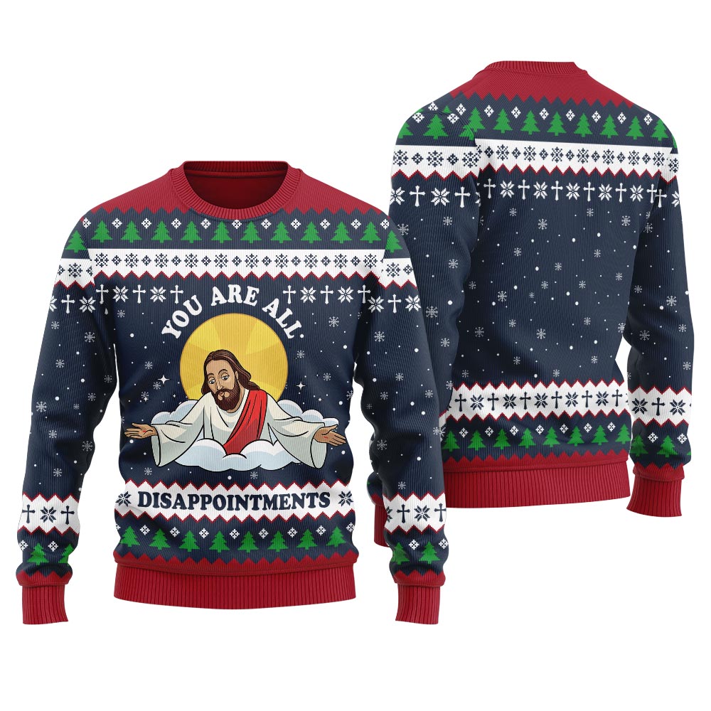Funny Jesus Joke Ugly Christmas Sweater